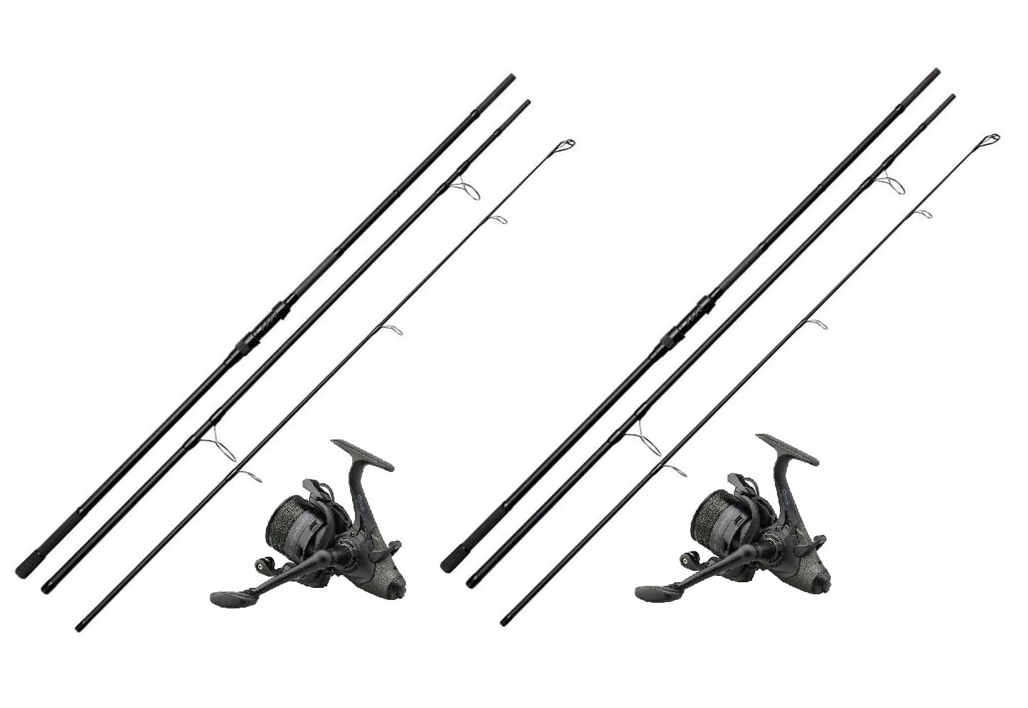 Karpfenbundle 2X C-Series 3,60m 3,00lb + 2X Quick Runshift 5000 FS