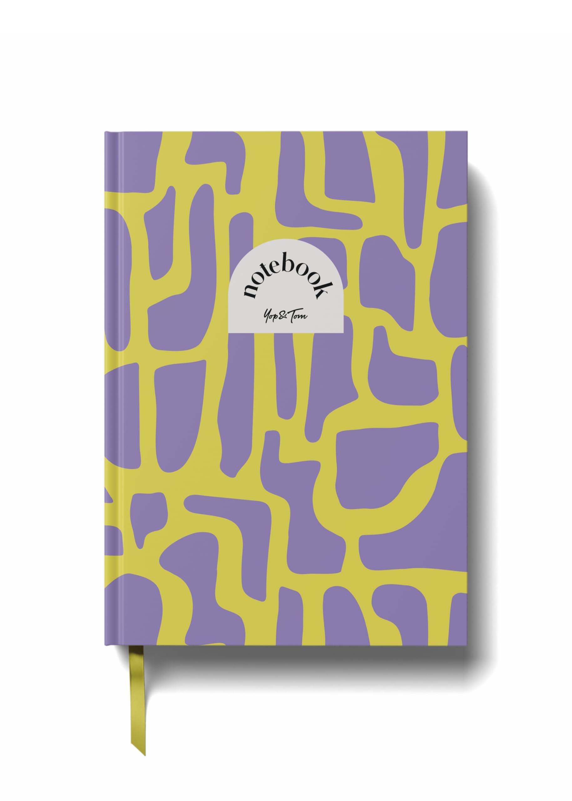 Yop & Tom Lined Notebook (A5) - Purple Islands - Hardback Journal - Medium Ruled