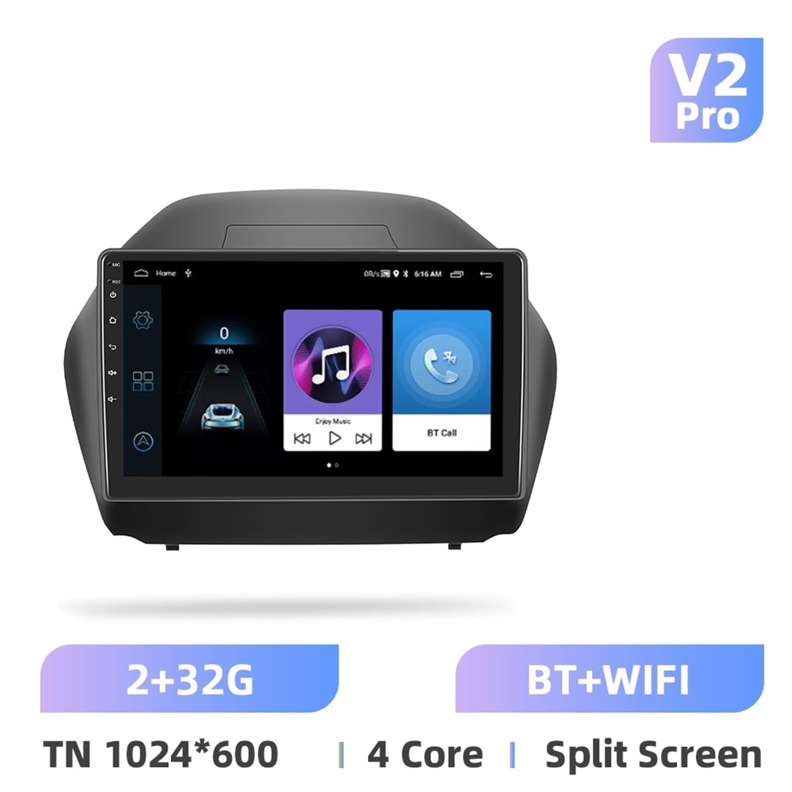 Nawigacja satelitarna Radio Samochodowe Multimedialny Odtwarzacz Wideo Nawigacja GPS(2 32G)