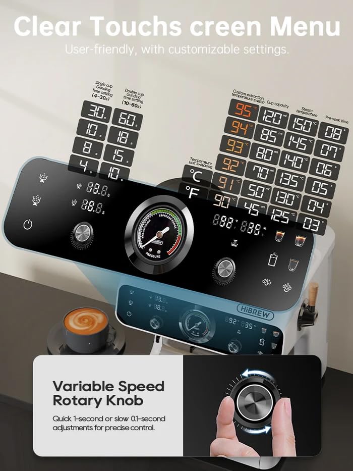 HIBREW H7B Clear Touchscreen Menu and Rotary Knob