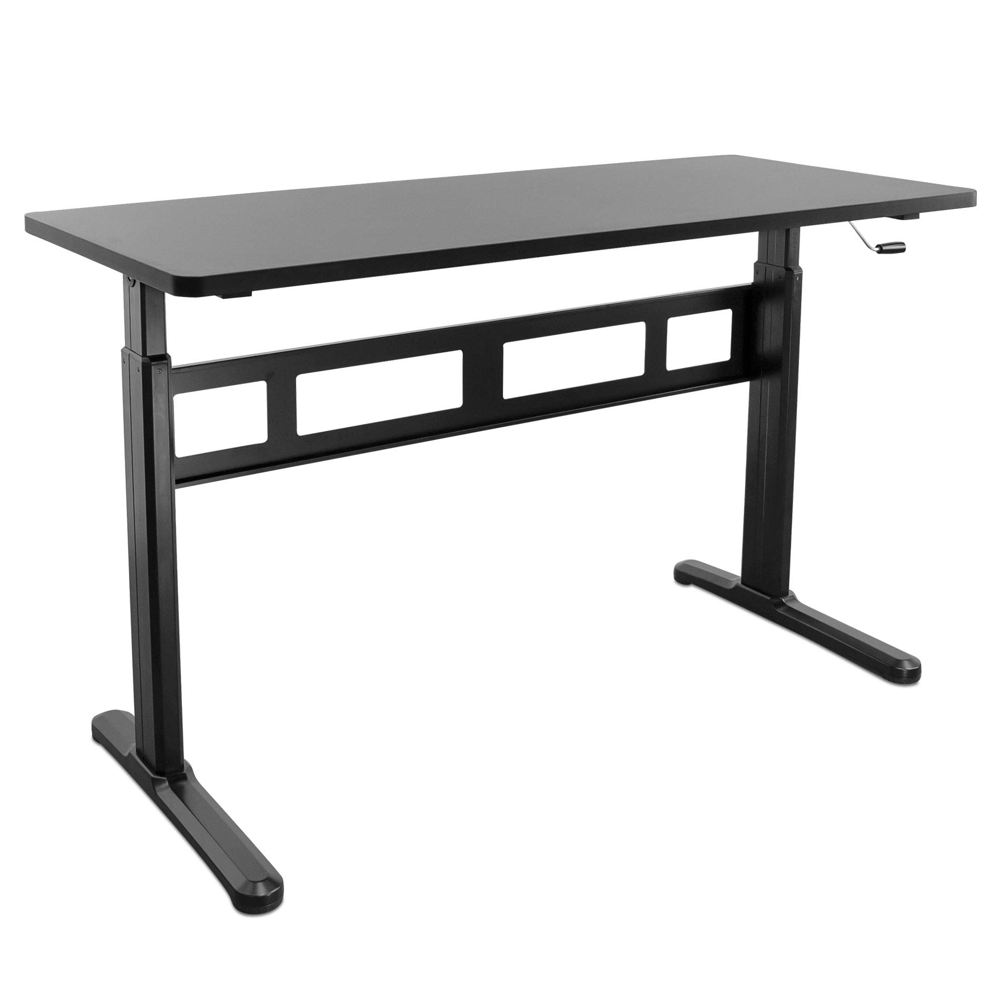 Buy It! Height Adjustable Manual Standing Desk with op 55.1 X 23.6