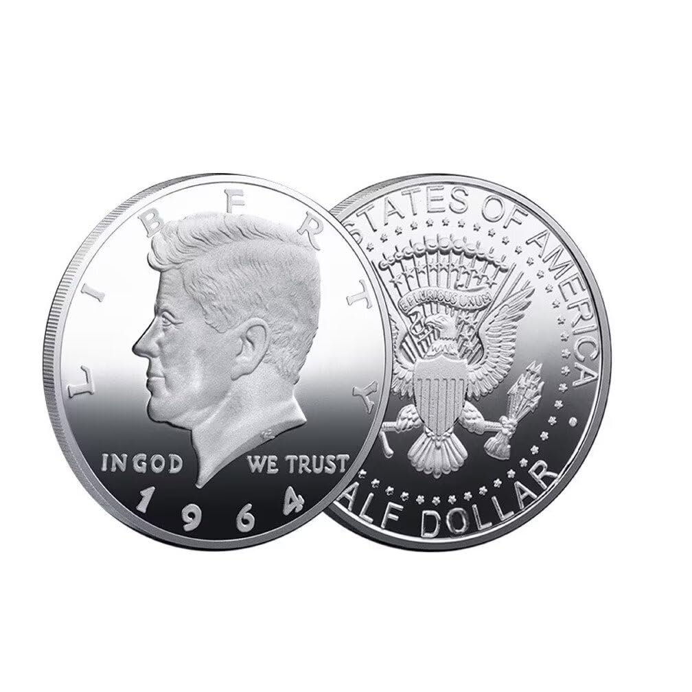 バンクシー デザイン USA Kennedy Half Dollar.証明書付き Amazon.com: 1964 Kennedy Half Dollars Coin 50 Cents US Coin