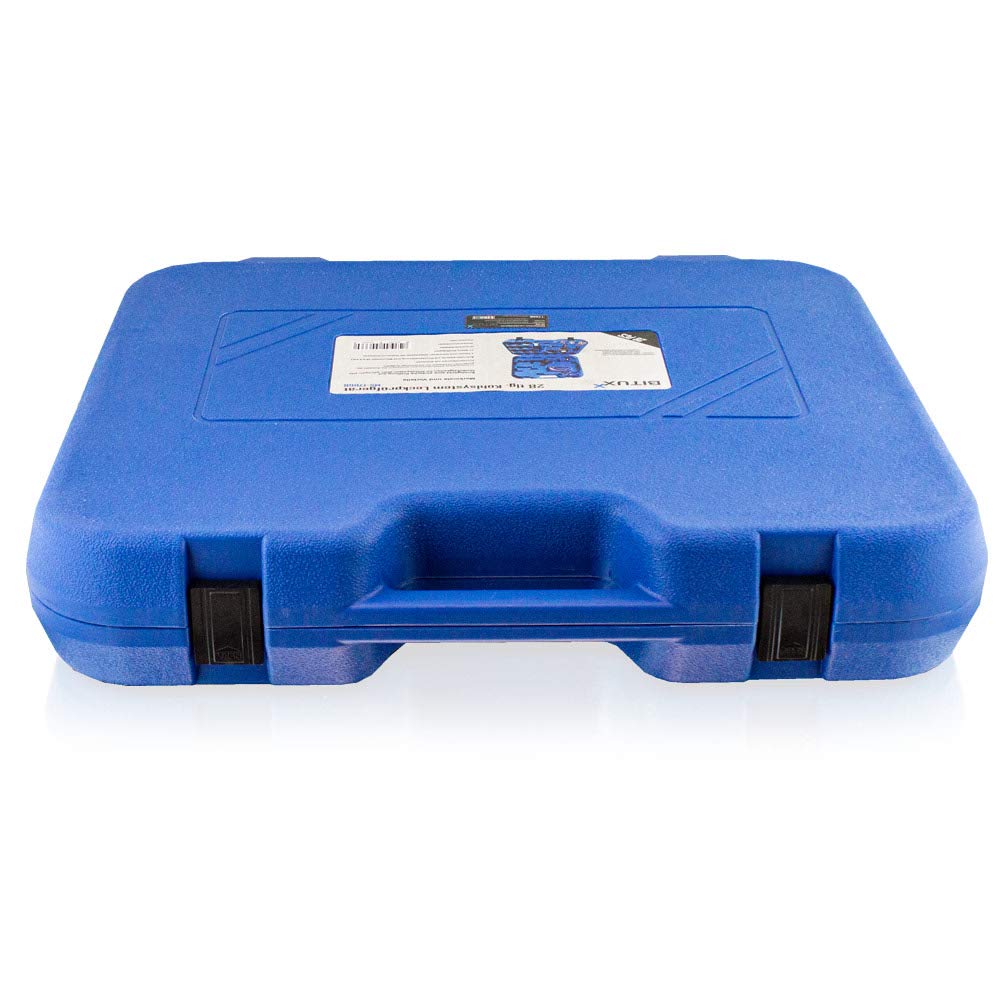 BITUXX KFZ Kühlsystem Abdrückgerät Druckprüfung Abdrücken Tester Kühler Werkzeug 28 teilig Messbereich 0-2,5 bar, Für alle gängigen PKW geeignet!