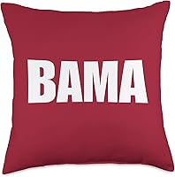 Vista 5 de Bama Alabama - Almohada de 16 x 16 pulgadas, multicolor