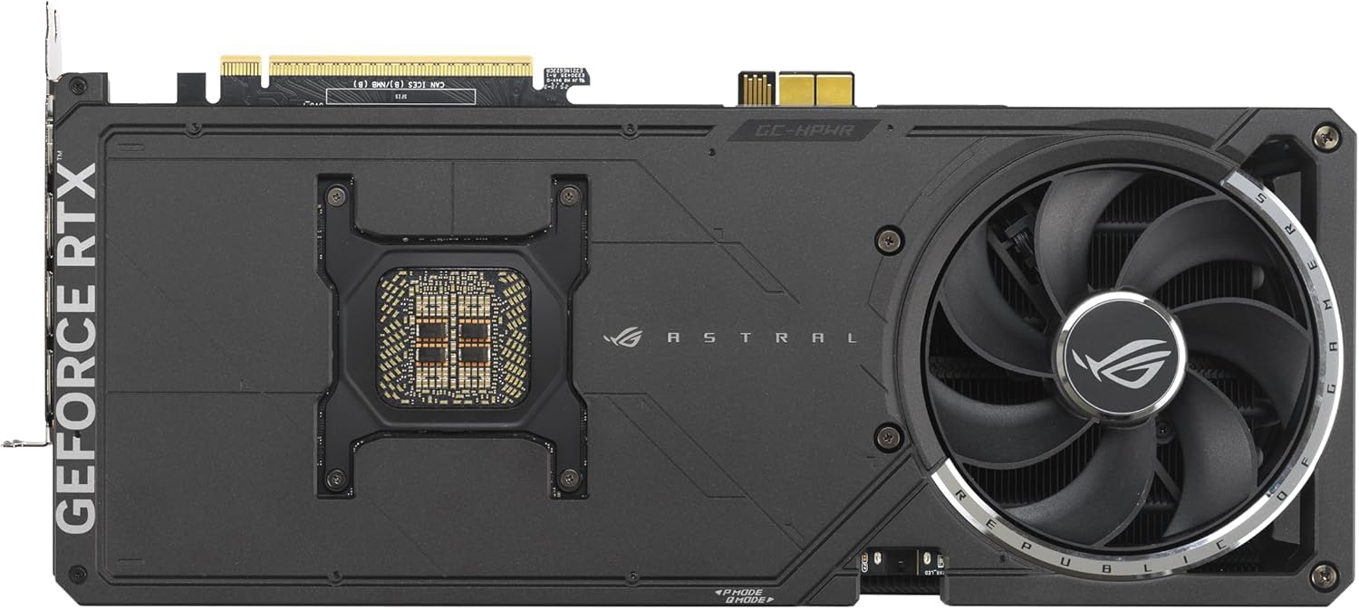 ASUS ROG Astral GeForce RTX 5090 32GB GDDR7 OC BTF Edition – Carte Graphique Gaming (PCIe 5.0, HDMI, Display 2.1, 3.8 Slot, 4 Ventilateurs axiaux, Pad Thermique GPU)