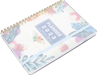 2Pcs 2023 Livro Caderno De Escritório Calendário Caderno Espiral Cadernos 2023 Planejador Mensal 2022 Planejador Diário Escrevendo Diário Caderno Planejamento Manual Tofficu