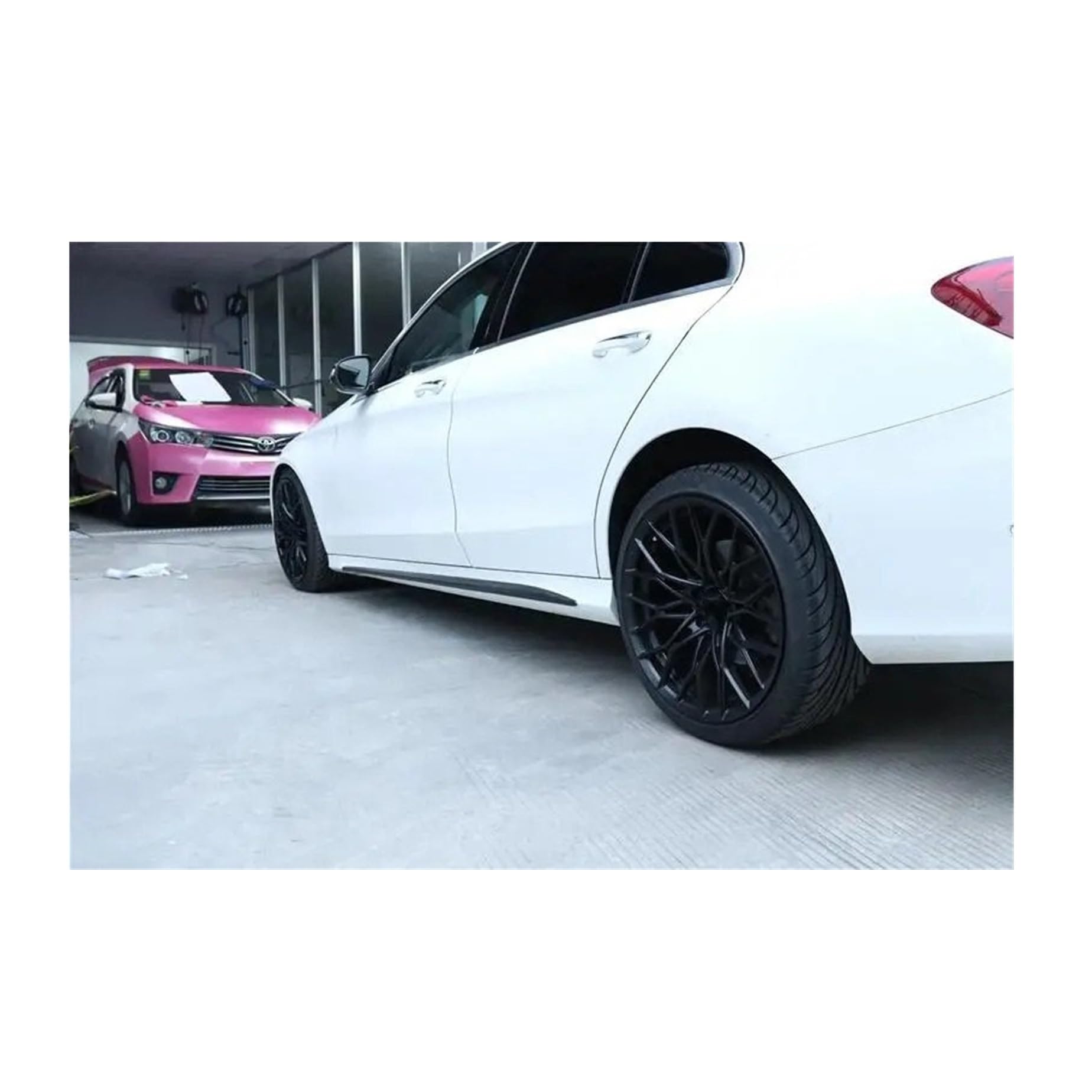 Spojlery tylne Do Benz W205 C180 C200 C260 Skrzydło spojlera | 2015-2019 C300 C43 C63 Body Kit Modernizuje Splitter Boczna Dokładka Dekoracyjna Pokrywa