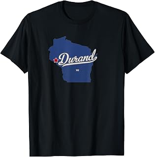 Durand Wisconsin WI Map T-Shirt