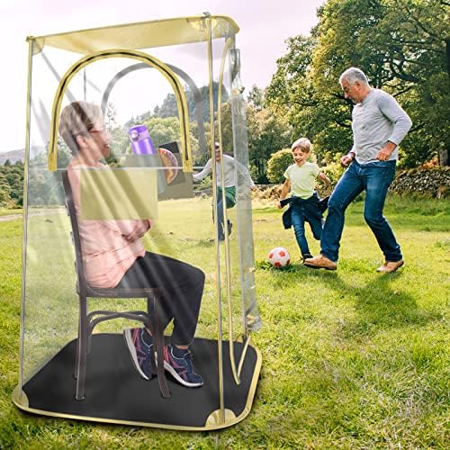 ZJ Right Sports Tent, 1 Person Sports Fishing Pod Soccer Tents for Cold Weather, Outdoor Rain Tent Shelter, Clear and Sturdy Tent Protection from Cold, Wind and Rain