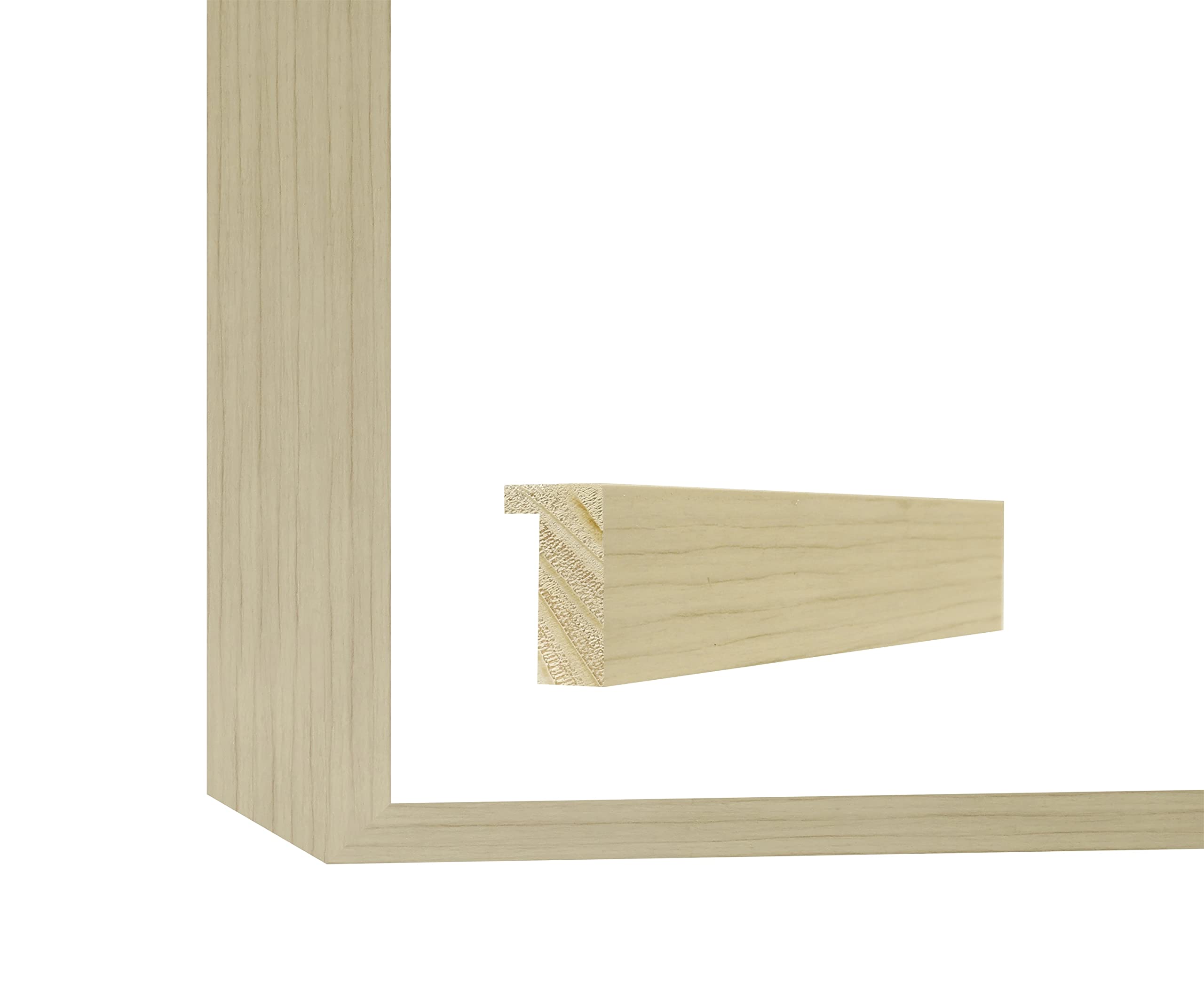 BUY-1-get-1 FREE Large big DIY frame for canvas art. Genuine wood 1.7” extra height. Unavailable yet in art supply store framing shop Fits art canvas height 0.8” to 1.5” Foldable for storage See video