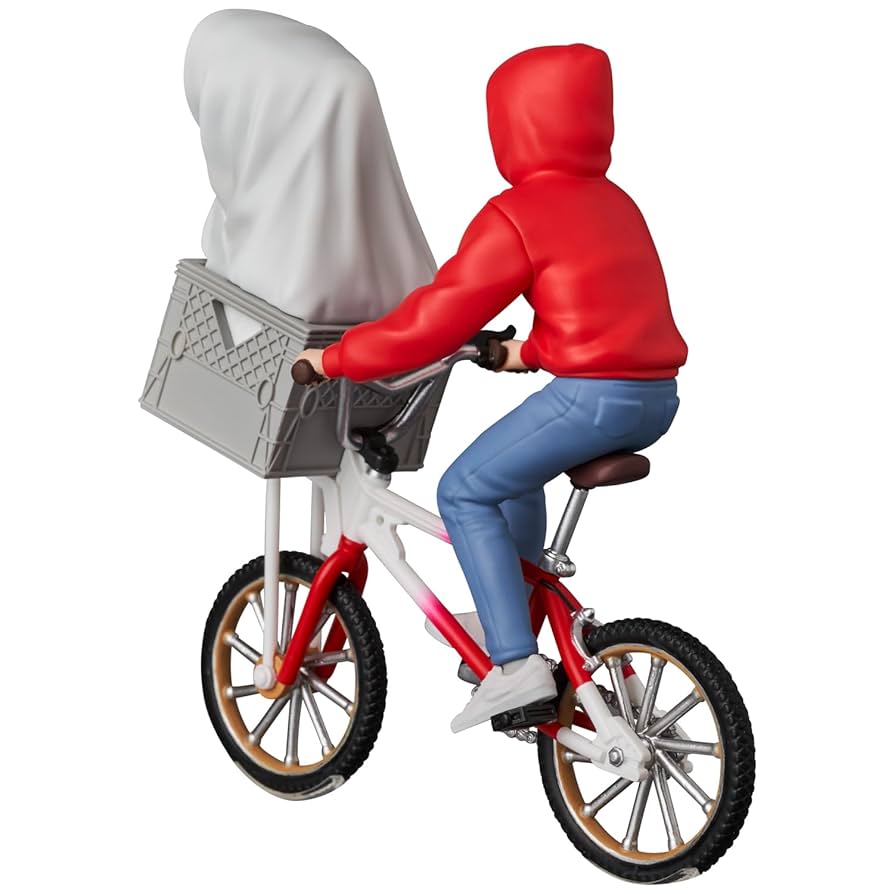 特撮 E.T. & Elliott Powered Bicycle 1982 LJN Toys E.T. The Extra-Terrestrial Elliott On Bicycle