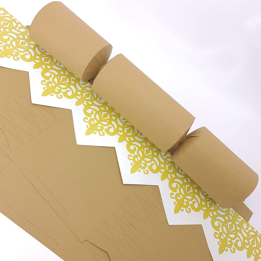 Bespoke by Crafty Capers Tan | Craft Kit to Make 8 Large DIY Crackers | Eco Recyclable