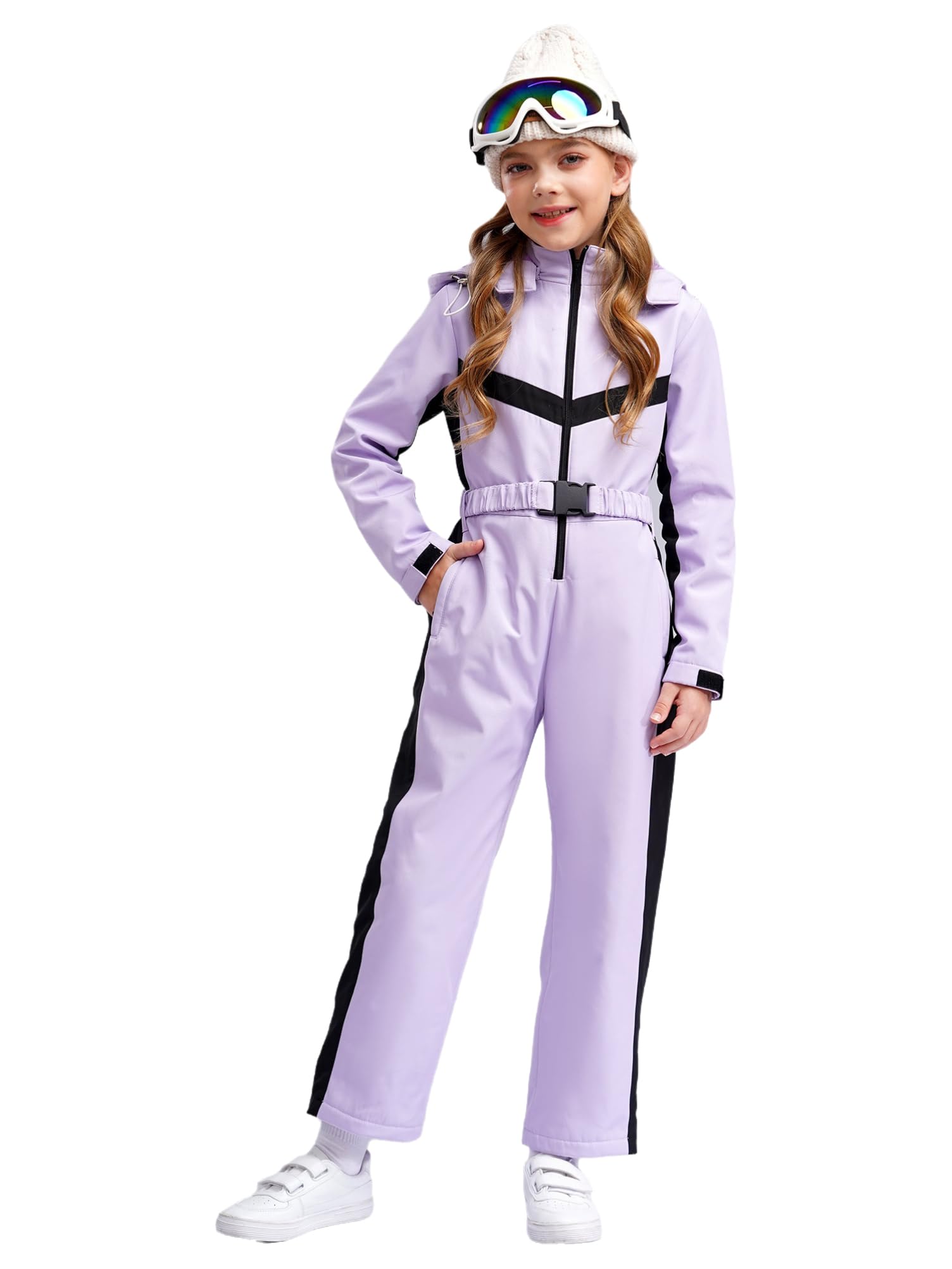 Mono con Capucha De Esquí para Niñas Chaqueta De Snowboard Impermeable Chaqueta De Nieve De Invierno
