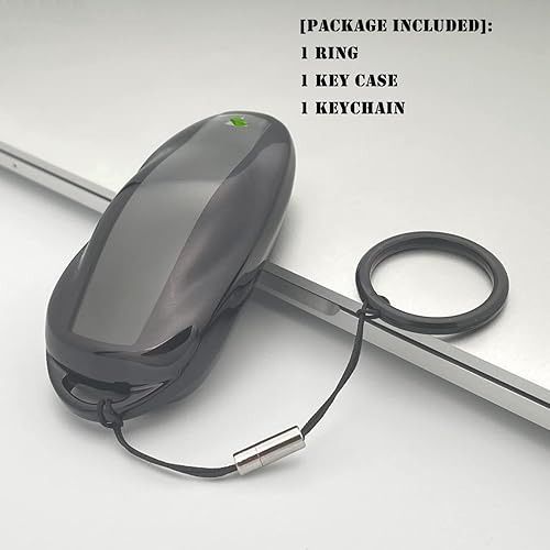 Miniatura 3 de TANDRIVE Funda para llavero para Tesla Model S, color blanco