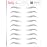 Brows by Bossy Studio & Co Temporary Eyebrow Tattoos Waterproof Eyebrow Stickers, False Tattoos Hair Like Peel Off Instant Transfer Brow tapered gray