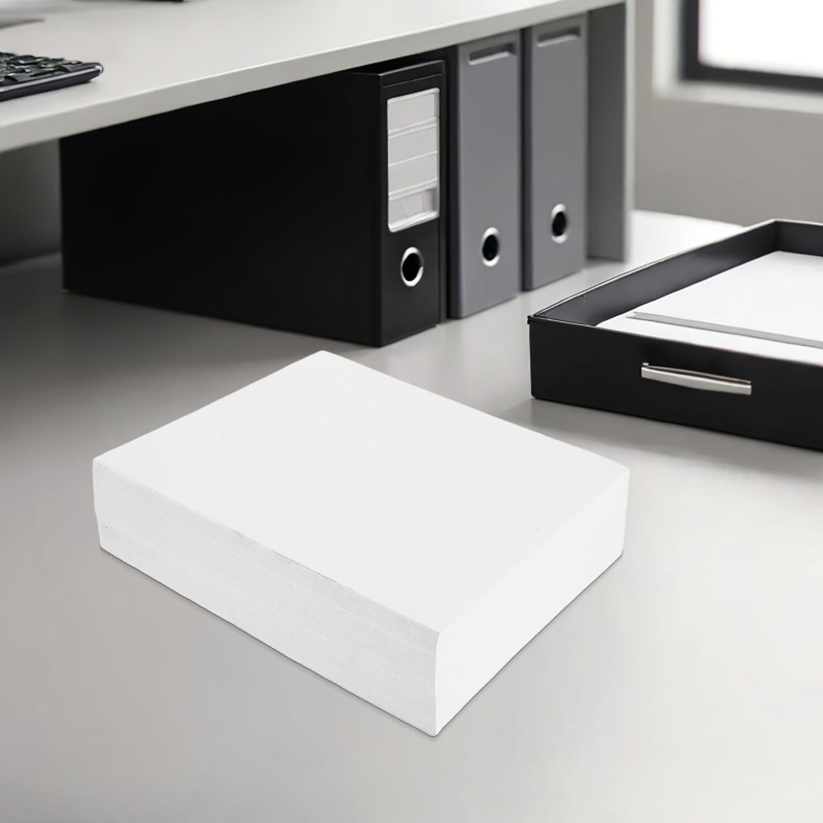 Kisangel 500 fogli di carta per stampante: carta bianca per contabilità, formato 8,3x5,5", ideale per ordini di vendita, ricevute e registri contabili. Compatibile con stampanti laser e a getto