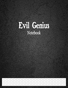 Paperback Evil Genius Notebook: 1/4" Hexagonal Graph Ruled Book