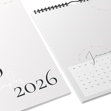 Photo Calendar 2026 to Design Yourself Craft Calendar 2026 in A4 Format - DIY Calendar to Design Yourself from January to December with Holiday Overview - Ideal as a Gift - Plain