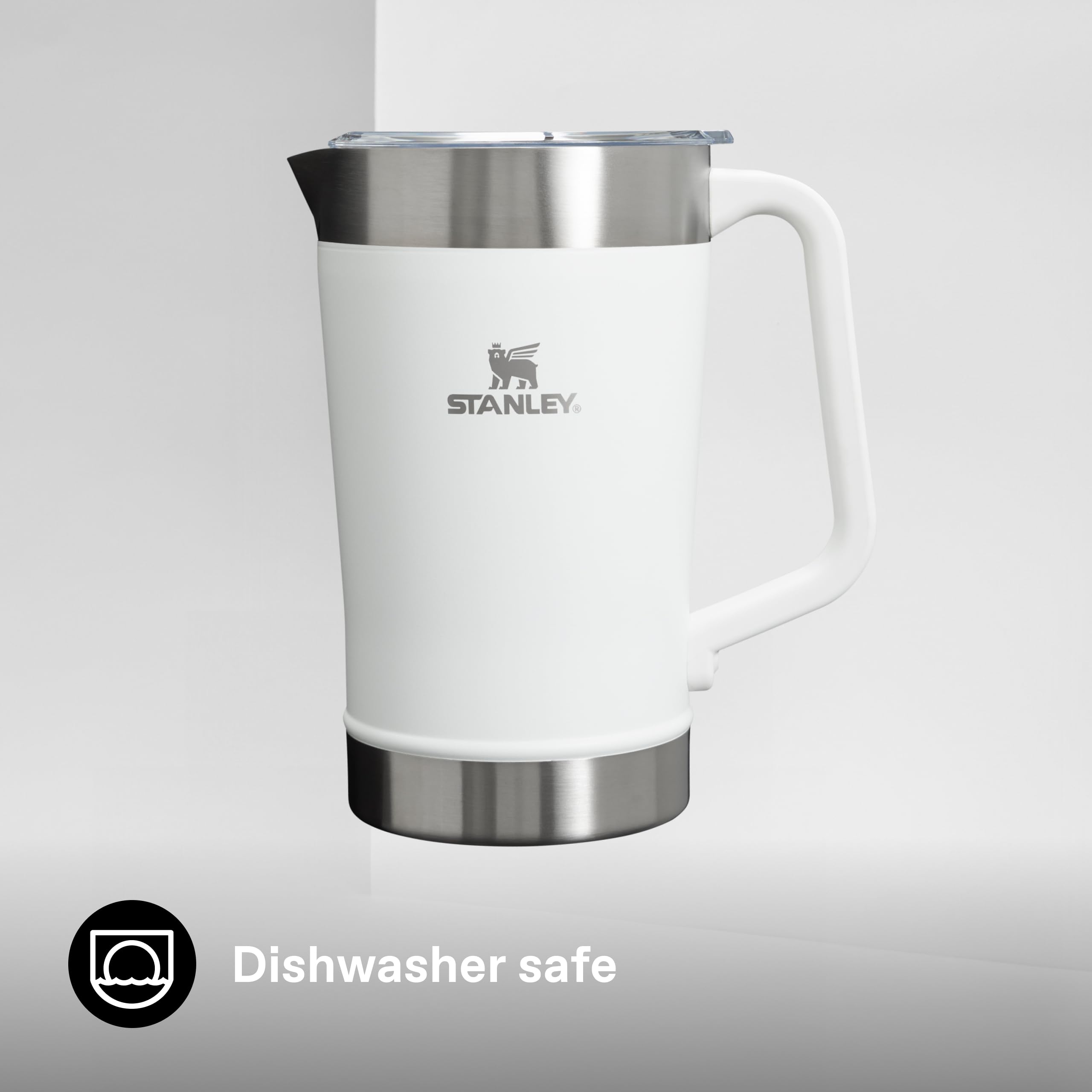 Stanley 1913 Stay Chill Pitcher 1.9L - Frost | Mantiene 8 Ore Freddo - Ghiaccio Per 29 Ore - Senza BPA - Schiuma A Doppia Parete - Lavabile In Lavastoviglie