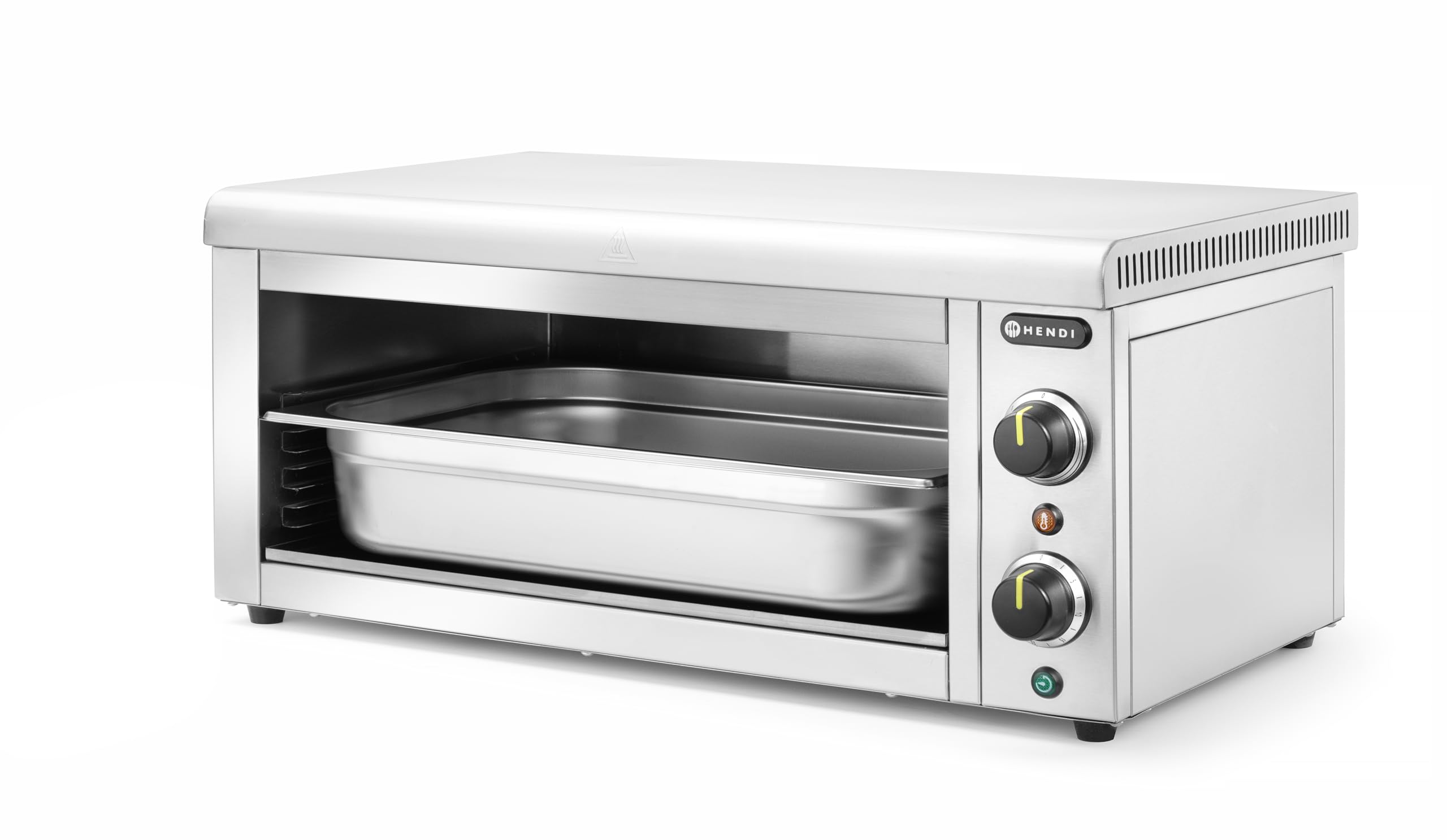 HENDI Salamandra eléctrica profesional, GN 1/1, 50-300°C, 220V, 2850W, 770x485x(H)305mm, acero inoxidable
