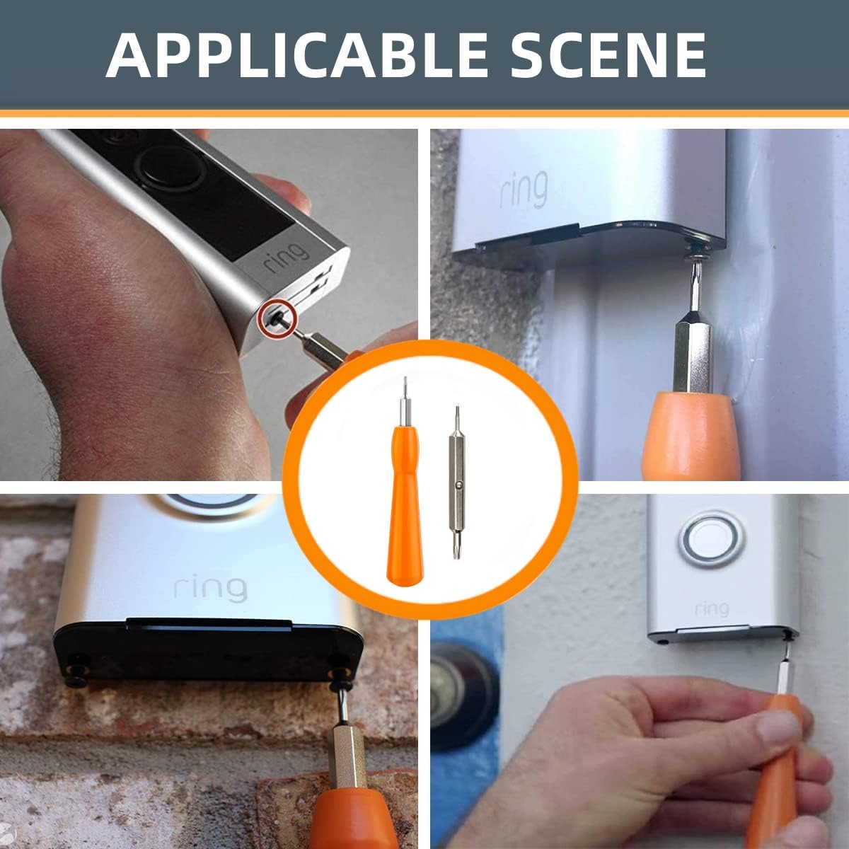 JEDELEOS Doorbell Screwdriver Replacement, Double-ended Screwdriver Bit Set for All Video Doorbell, Video Doorbell 2, Pro and Elite Battery Change and Wifi Password Reset Access with Doorbell Screws