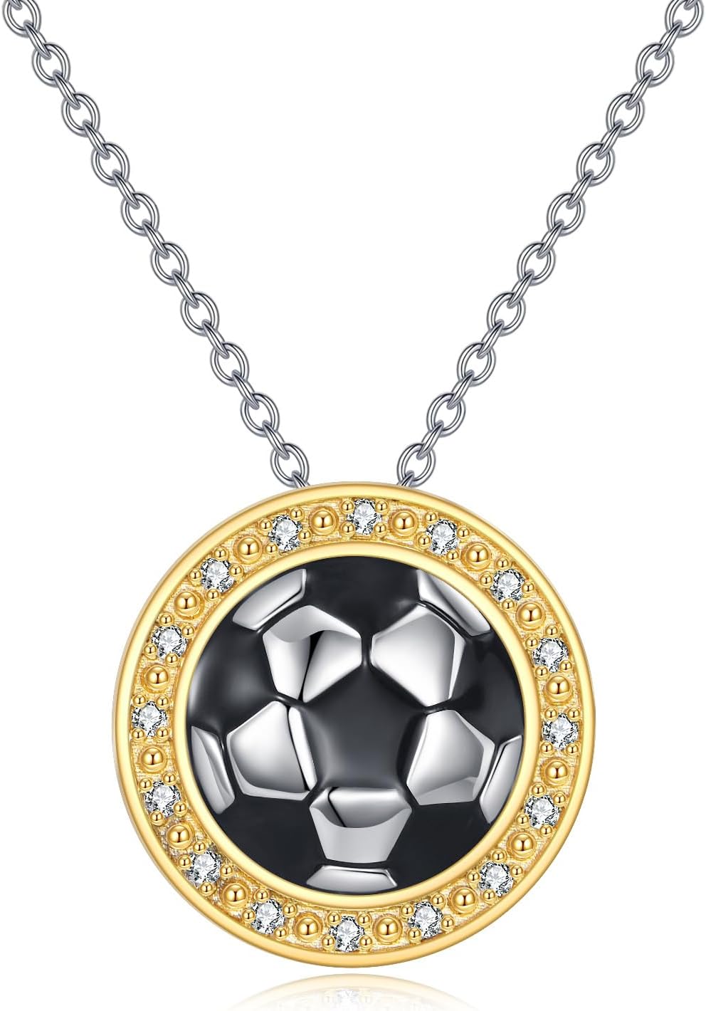 YFN Sports Jewelry Gifts for Women Sterling Silver Softball Baseball Golf Basketball Volleyball Bike Runner Pendant Necklace for Softball Lovers and Fans Jewelry Gift