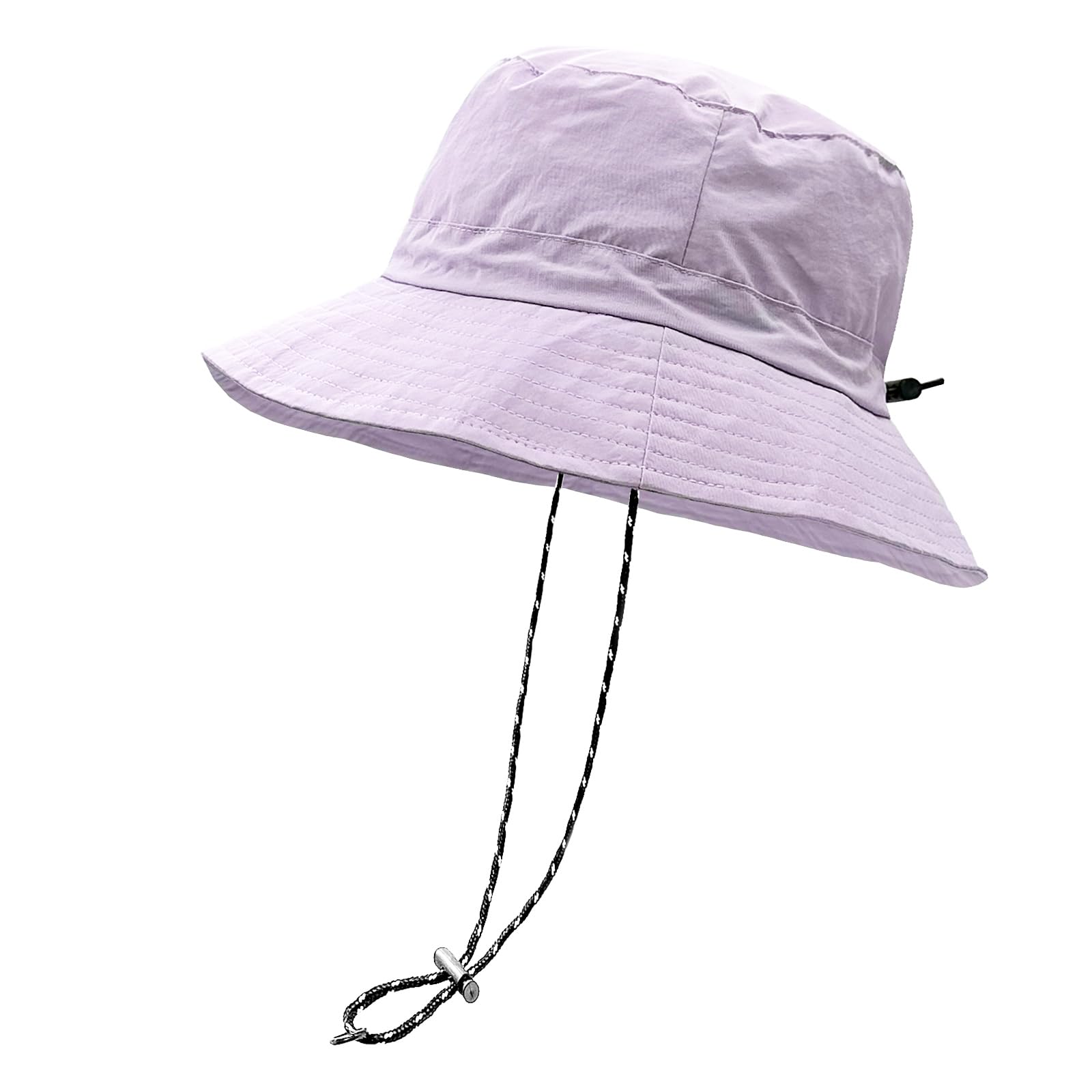 woogwinWaterproof Bucket Rain Hat with Chin Strap Quick Dry Packable Boonie Sun Hat Safari Hat UV Protection
