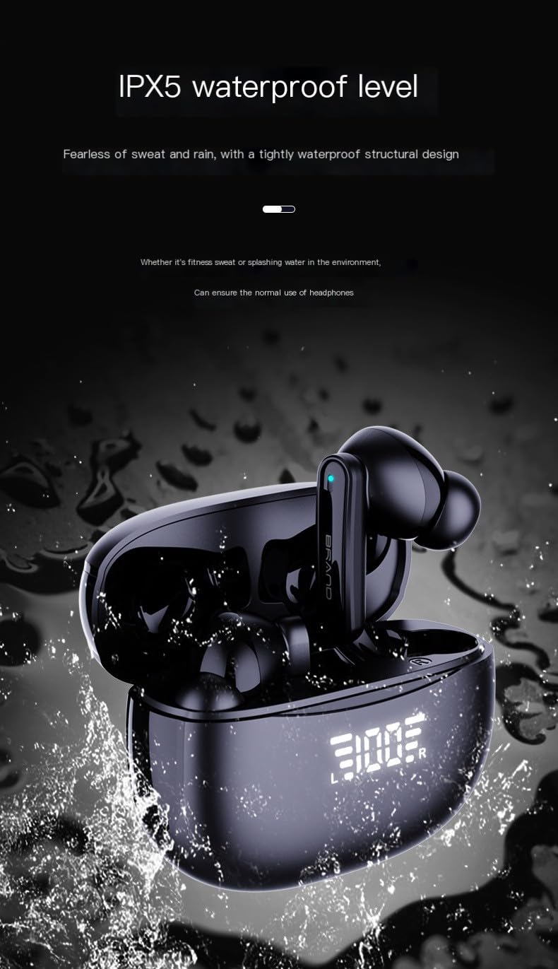 Bezprzewodowe słuchawki douszne A18 Bluetooth HiFi Stereo Bezprzewodowe słuchawki z redukcją szumu ENC IPX5 Wodoodporny mikrofon bezprzewodowy douszny LED cyfrowy wyświetlacz ucha Buds Touch Control