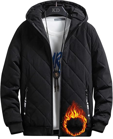 Amazon Co Jp Amazon 限定ブランド 中綿ジャケット メンズ 冬服 フリースジャケット ライトダウン 軽量 アウトドア ジャンパー コート ジップアップ 裏起毛 防風 防寒 柔らかい カジュアル 秋服 おしゃれ 無地 おおきいサイズ ファッション