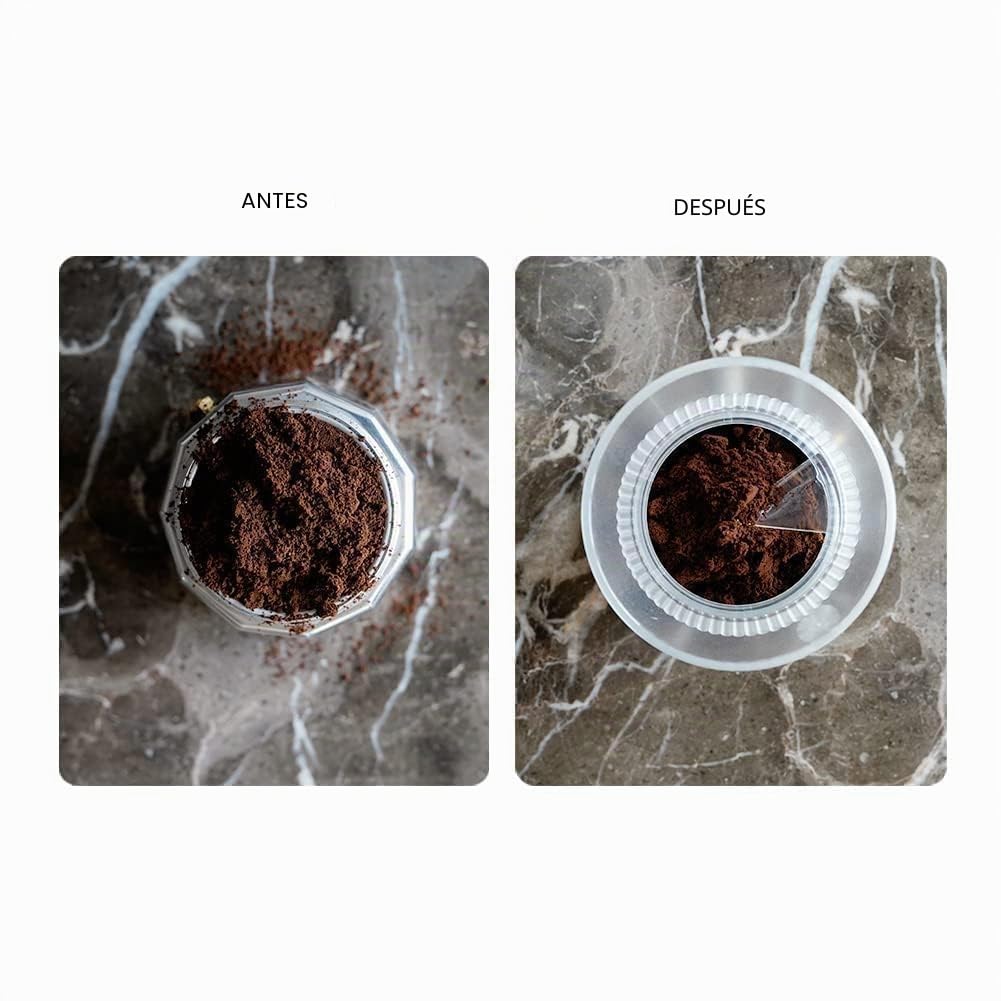 watchget Moka Pot - Embudo dosificador para cafetera expreso de 54 mm, herramienta de distribución italiana para cafetera Moka Express 3 tazas, transparente