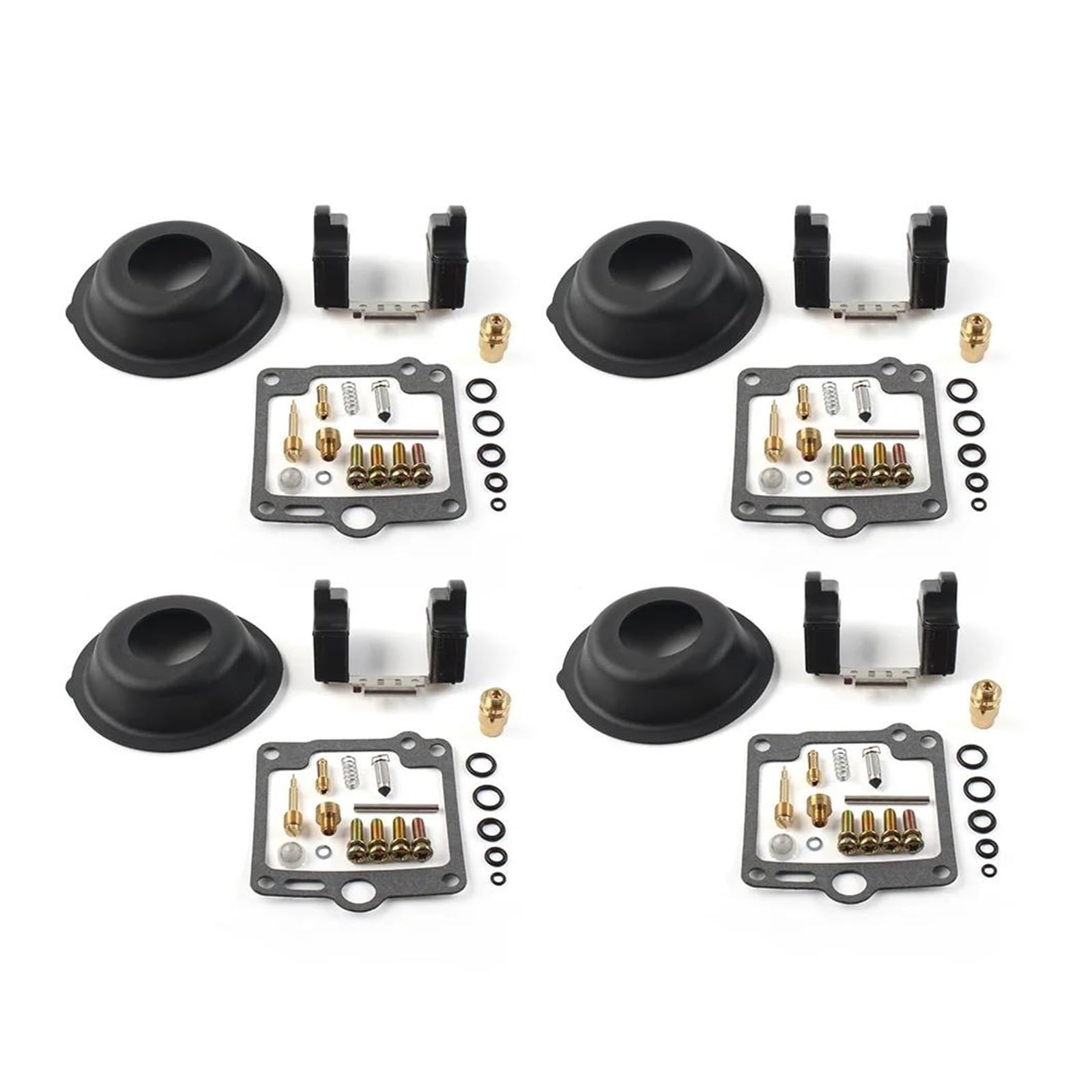 4 Sets Motorcycle Carburetor Repair Kit Carb Float Diaphragm for YAM&AHA FJ1200 FJ 1200 1988 1989 1990 1991 1992