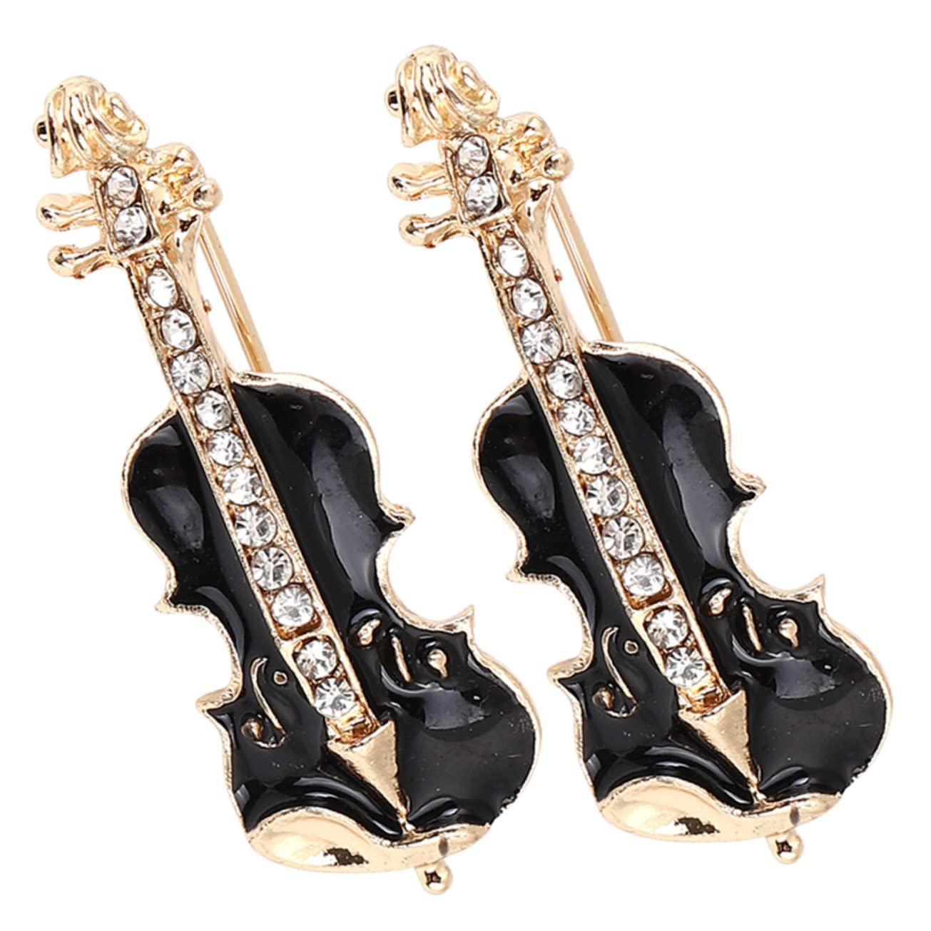 LIFKOME Spilla Per Strumenti Musicali Spilla Per Cappello Spilla Da Cappello Spille Di Violino Spille Smaltate Spille Gioielli Spilla Da Scialle Perno Di Violino Lega Black