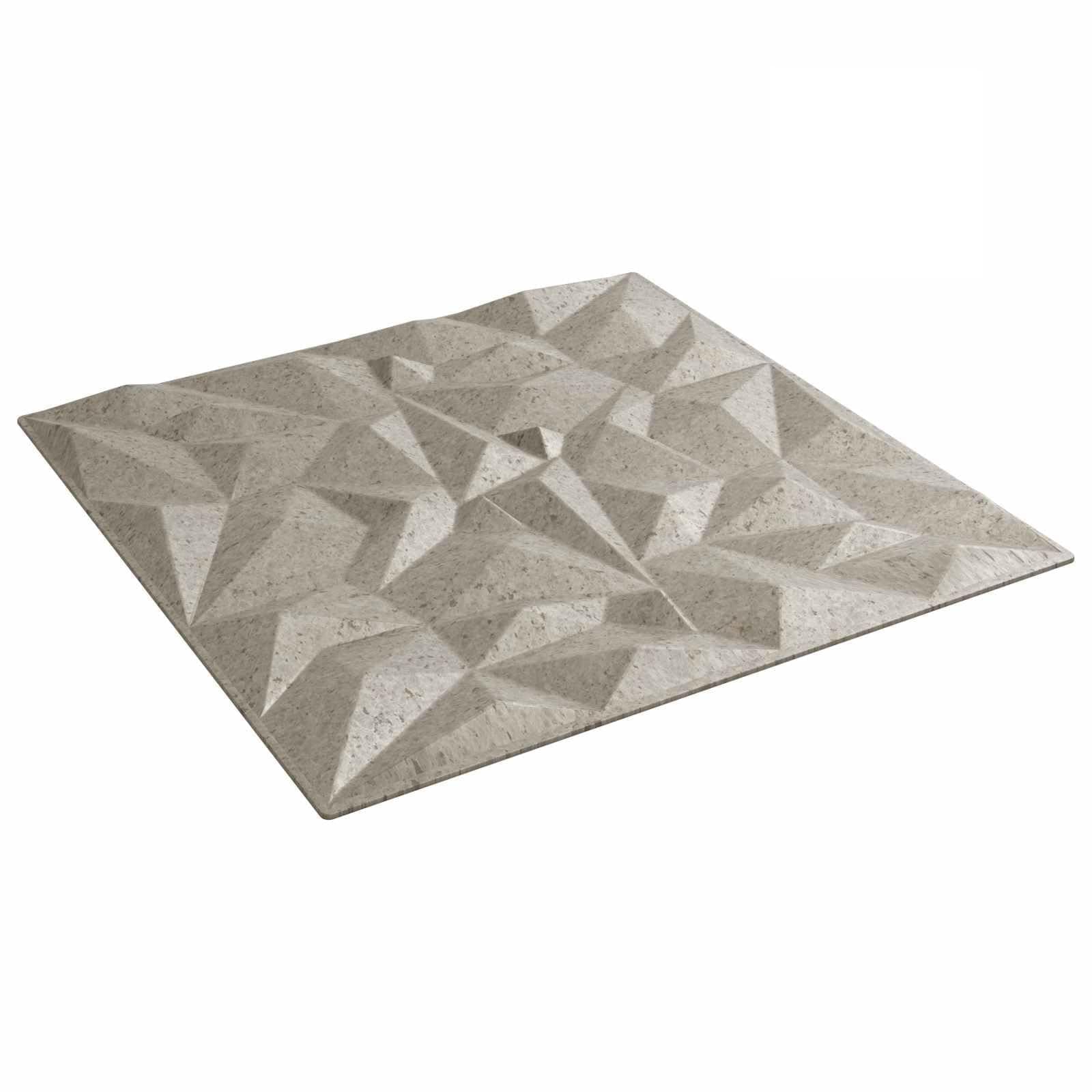 XPS piankowe panele ścienne 12 sztuk 50 x 50 cm | Wzornictwo 3D, instalacja DIY, możliwość docięcia nożyczek, do salonu i sypialni