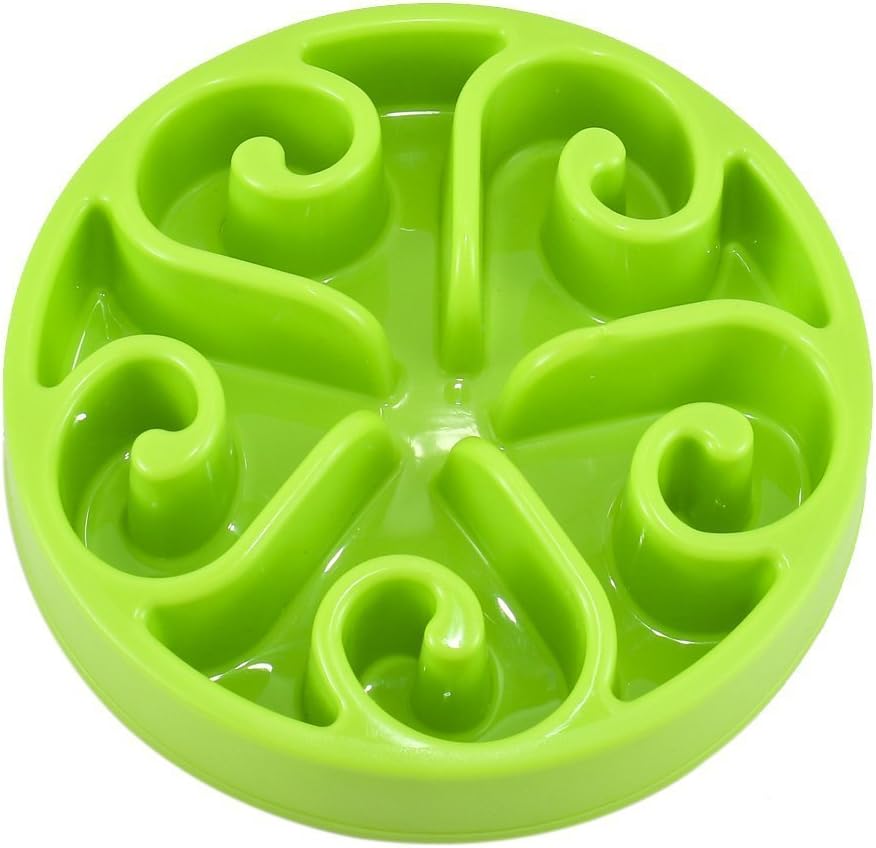 PETCEE Large Dog Bowls,12 Inch Slow Feeder Fun Feeder with Non-Slip Bottom 12 Inch (Green)