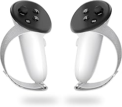 Mayue Controller Grips for Meta/Oculus Quest 3, Case with Non-Slip Texture and Adjustable Soft Straps, Compatible with Official Battery Charging Station