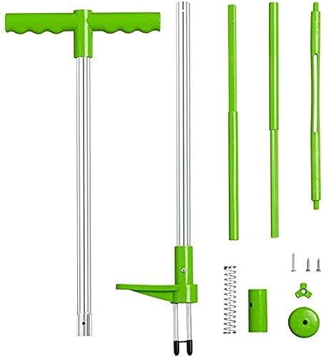 Miniatura 6 de Herramienta de eliminación de raíces de pie con 3 garras de acero inoxidable, removedor de raíces de plantas de pie, poste de aleación de aluminio
