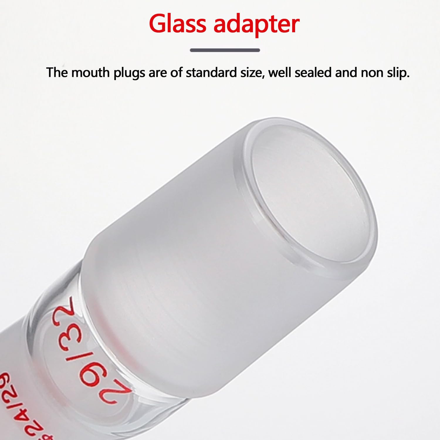 Laboratoire Borosilicate verre droit adaptateur verrerie réduisant l'adaptateur de connexion pour ponter différentes tailles de joints (24/29 to 40/38)