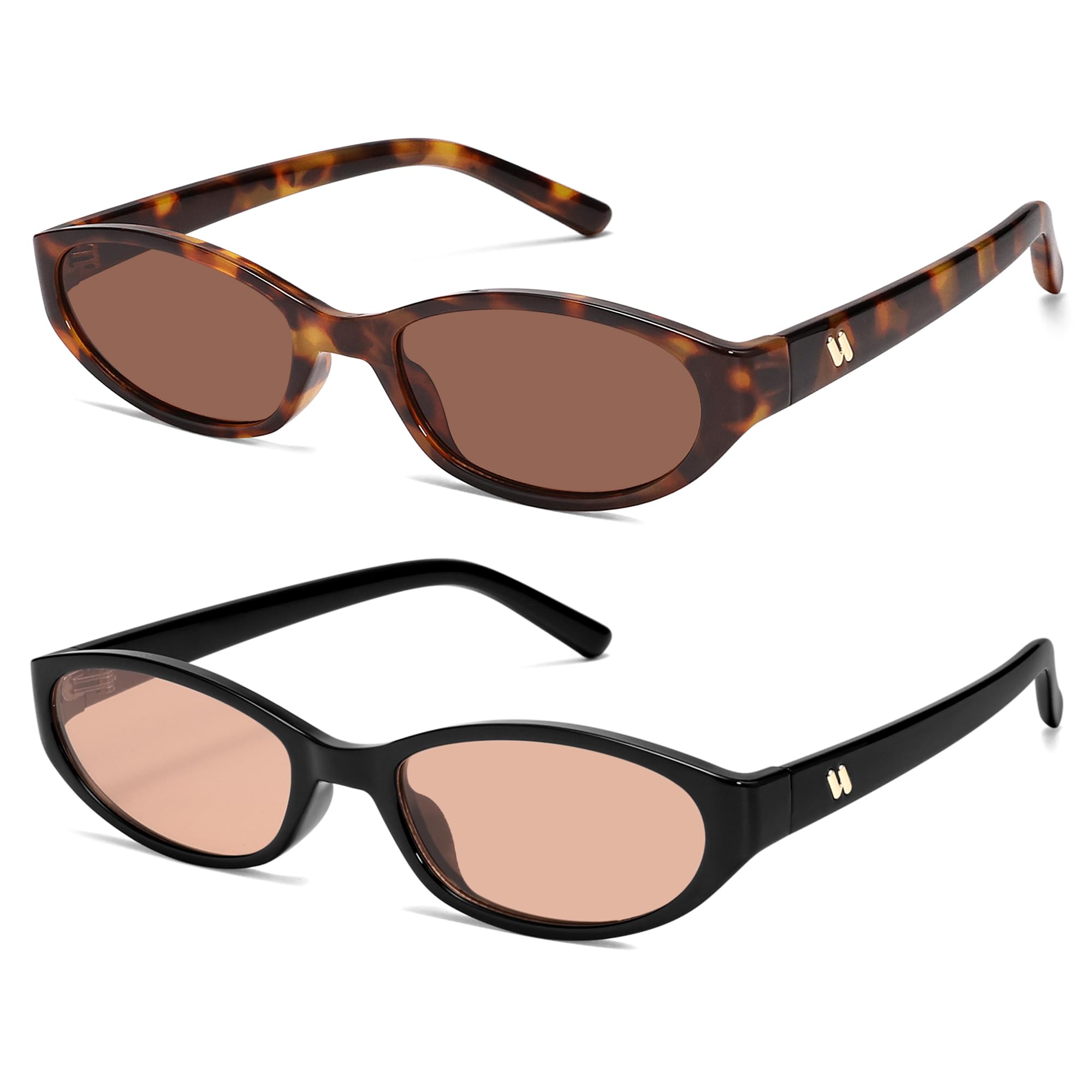 Retro Oval Sunglasses Womens Mens Y2k Trendy Cateye Shades AR82299