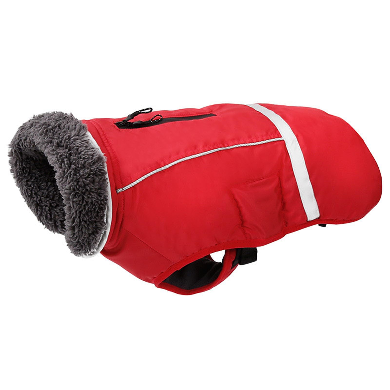 Veste d'hiver lavable pour grand chien et vêtement isolé réglable