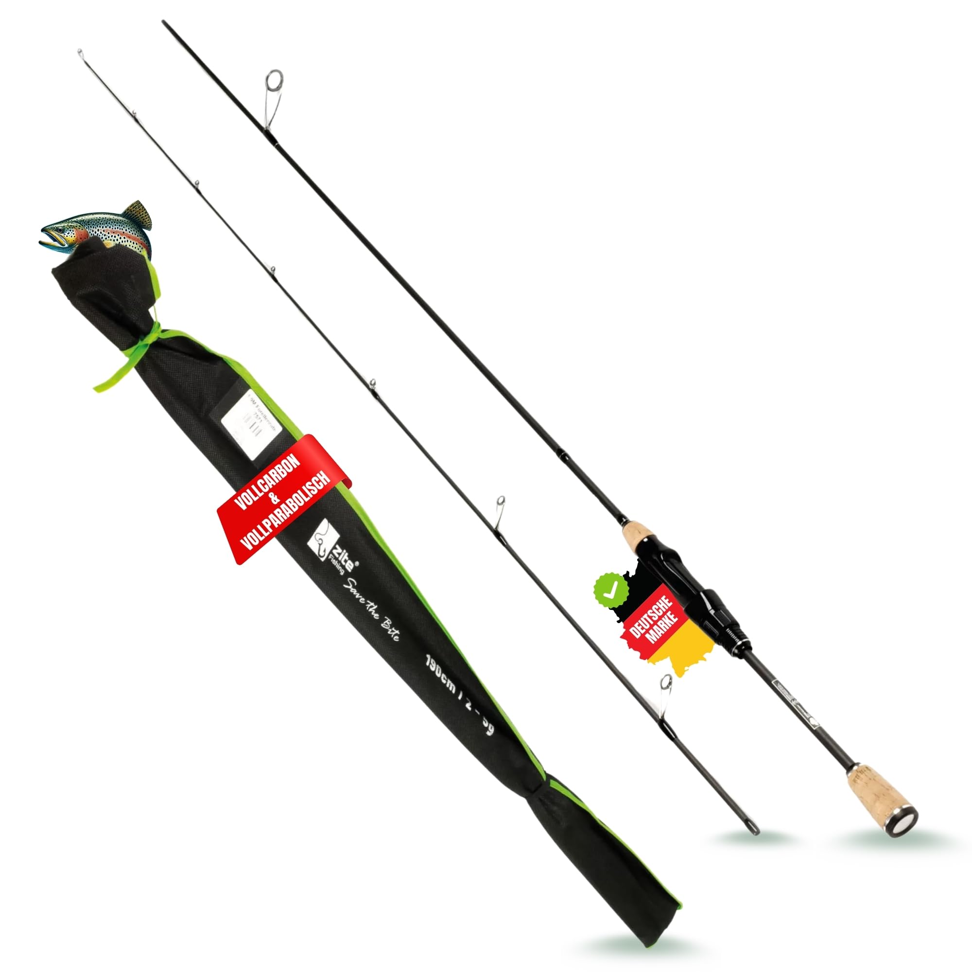 Zite Fishing UL Rute/Forellenrute 190cm 2-5g