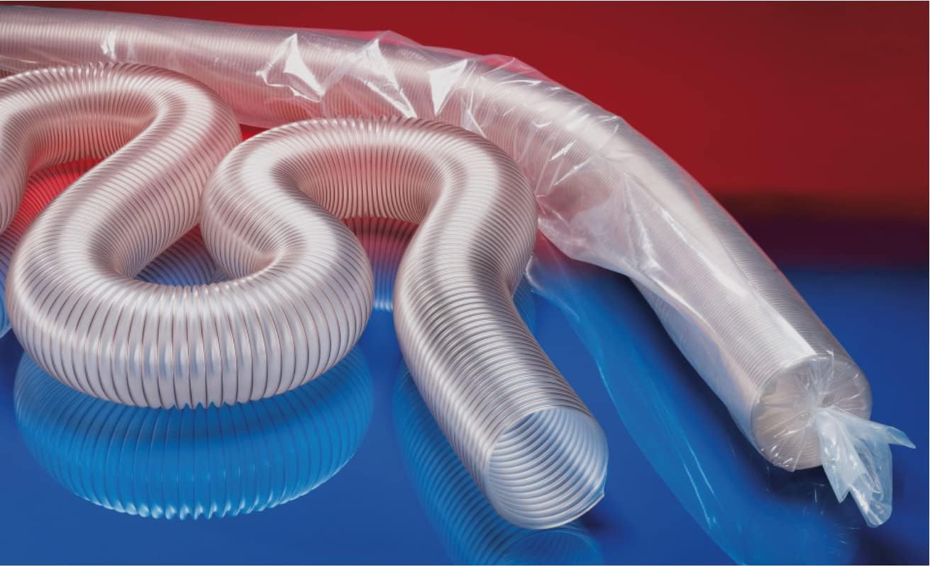 Lightweight PU Flexible Ducting Hose 80mm 10 Metre Length Suction