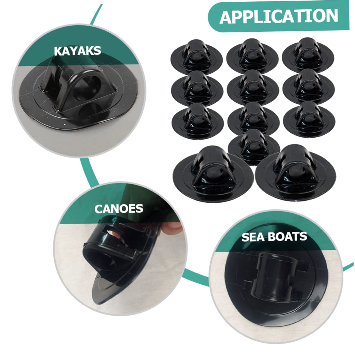 FOYTOKI 12pcs Inflatable Boat Motor Mount Kayak Engine Bracket Trolling Motor Support Bracket Sturdy Kayak Motor Mount for Fishing Boats