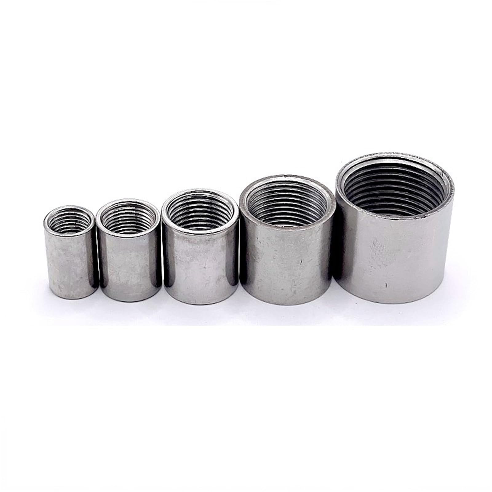 Conector adaptador de tubería de agua y gas de acero inoxidable 304 de 1/8", 1/4", 1/2", 3/8", 3/4", 1", 1-1/4", 1-1/2" con rosca hembra.(1-1/4")