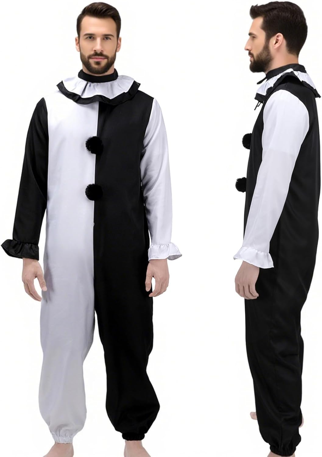 Adult Terrifying Costume Art the Clown Costume Mask Horror Killer Clown Costume Halloween Cosplay Outfits - Image 3