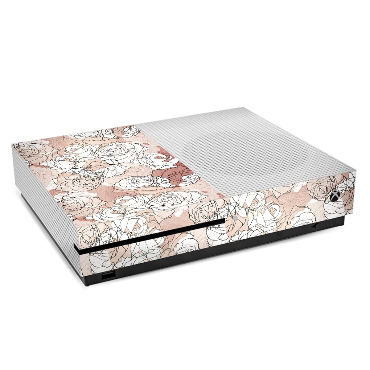 Autocollant Xbox One S stickers console motif fleurs - 2