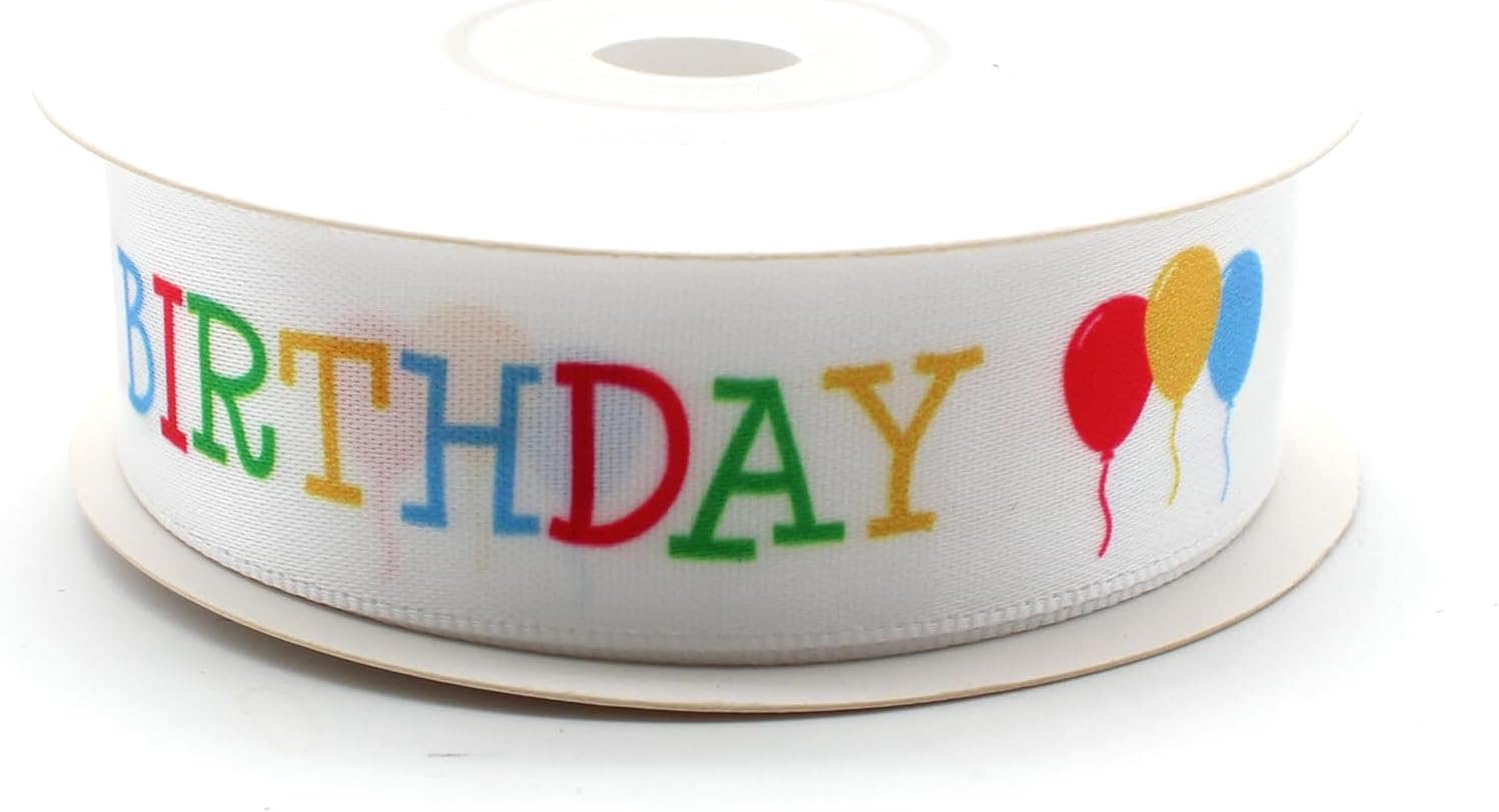 OMISS - Multicoloured Happy Birthday Ribbon - Decorate your Birthday Event, white - Image 3