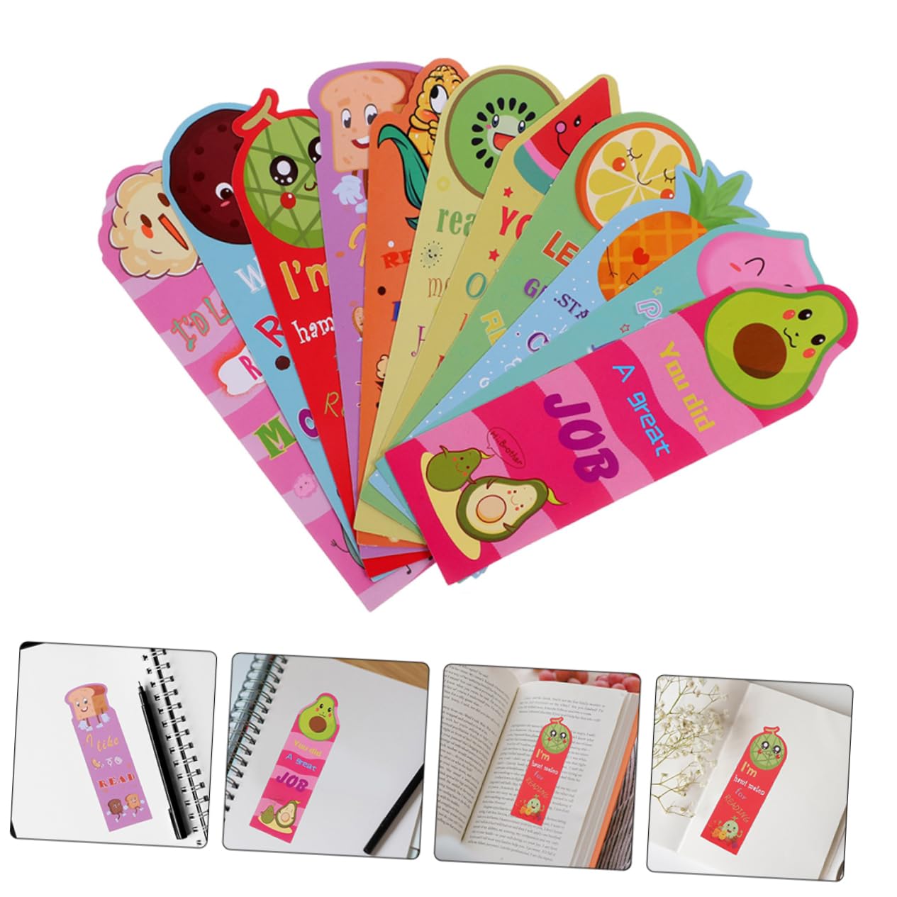 Gadpiparty 5 Set Segnalibro Di Frutta Carino Marcatori Di Pagina Per Profumato Puzzolente Lettura Segnalibri Alla Rinfusa Segnapagina Del Libro Piccoli Segnalibri Profumati Carta 36 Pezzi * 5