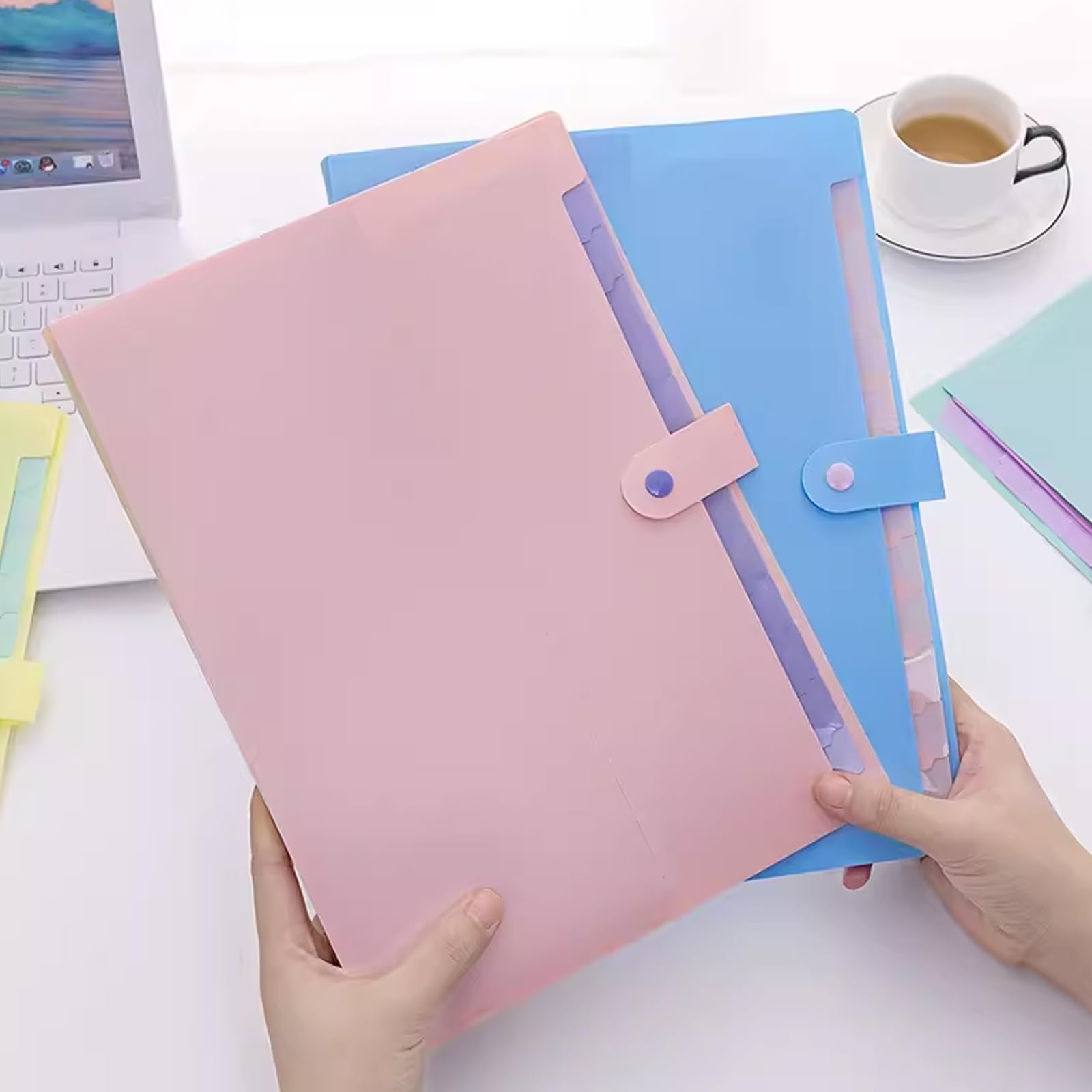 Carpetas, organizador de documentos, almacenamiento de archivos protector, organizador de documentos de archivos de 2 piezas, carpetas de documentos de acordeón, carpeta de almacenamiento de archivos