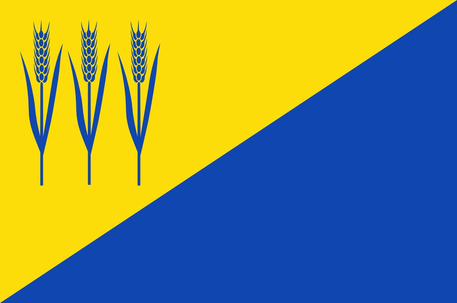 Drapeau Opperdoes vlag 2008 grand format horizontal pour mât extérieur de mairie