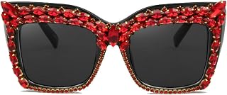 Oversized Diamond Sunglasses Women Rhinestone Cat Eye Sunglasses Vintage bling party sunglasses Eyewear